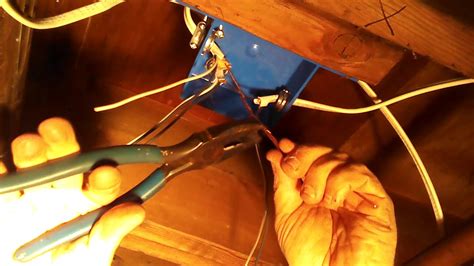 moving a junction box|connecting wires in junction box.